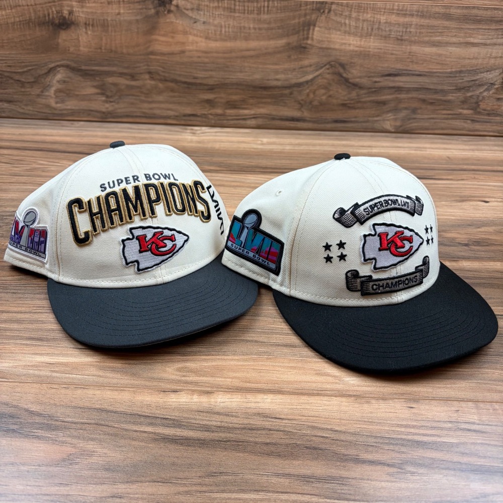 New Era Mens Snapback Kansas City Chiefs NFL Super Bowl LVII LVIII Champs Hats